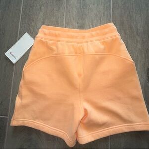 Lululemon Athletica Orange Athletic Shorts High-Rise Stretch